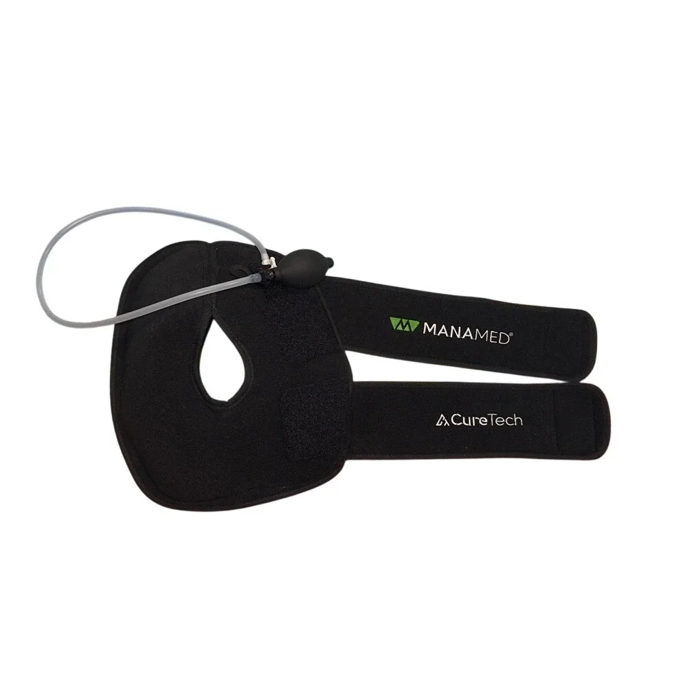 MANAMED Cure Tech 2 in 1 TENS Therapy Arm Sling Knee Brace Black‎ Adjustable